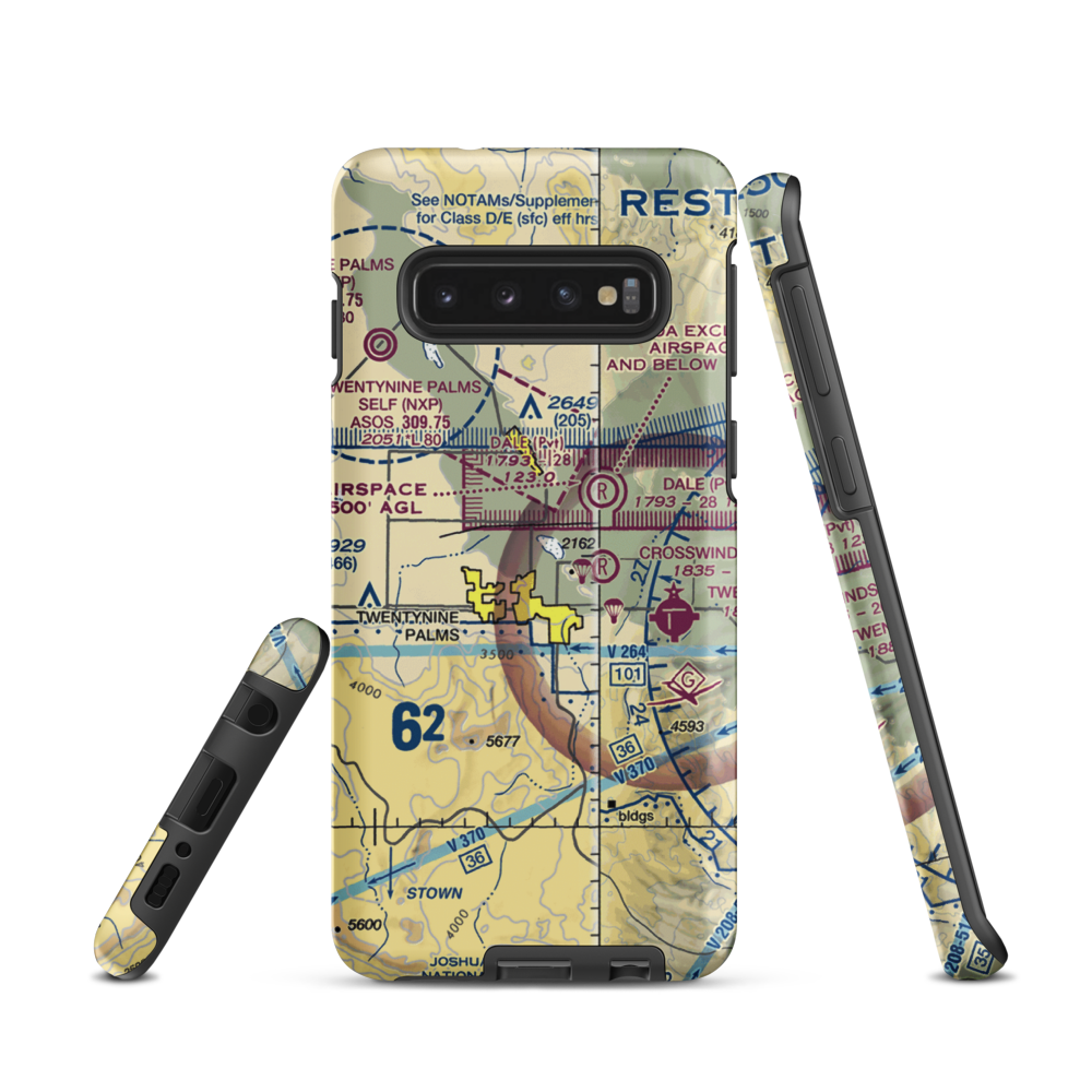 Cones Field (2CA2) VFR Sectional Samsung Phone Case Samsung Galaxy S10 model shown