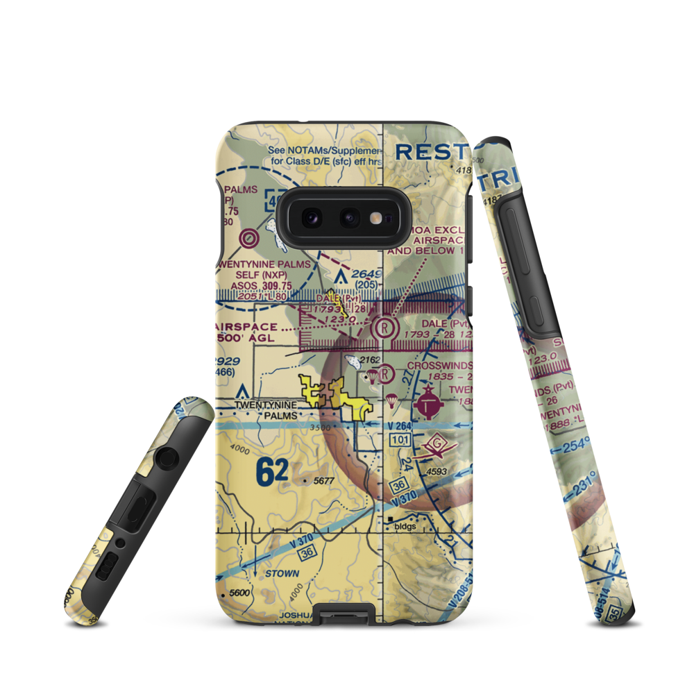 Cones Field (2CA2) VFR Sectional Samsung Phone Case Samsung Galaxy S10e model shown
