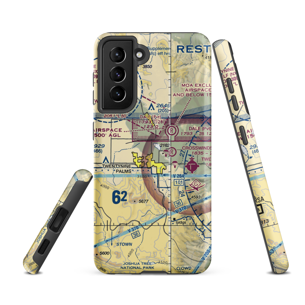 Cones Field (2CA2) VFR Sectional Samsung Phone Case Samsung Galaxy S21 FE model shown