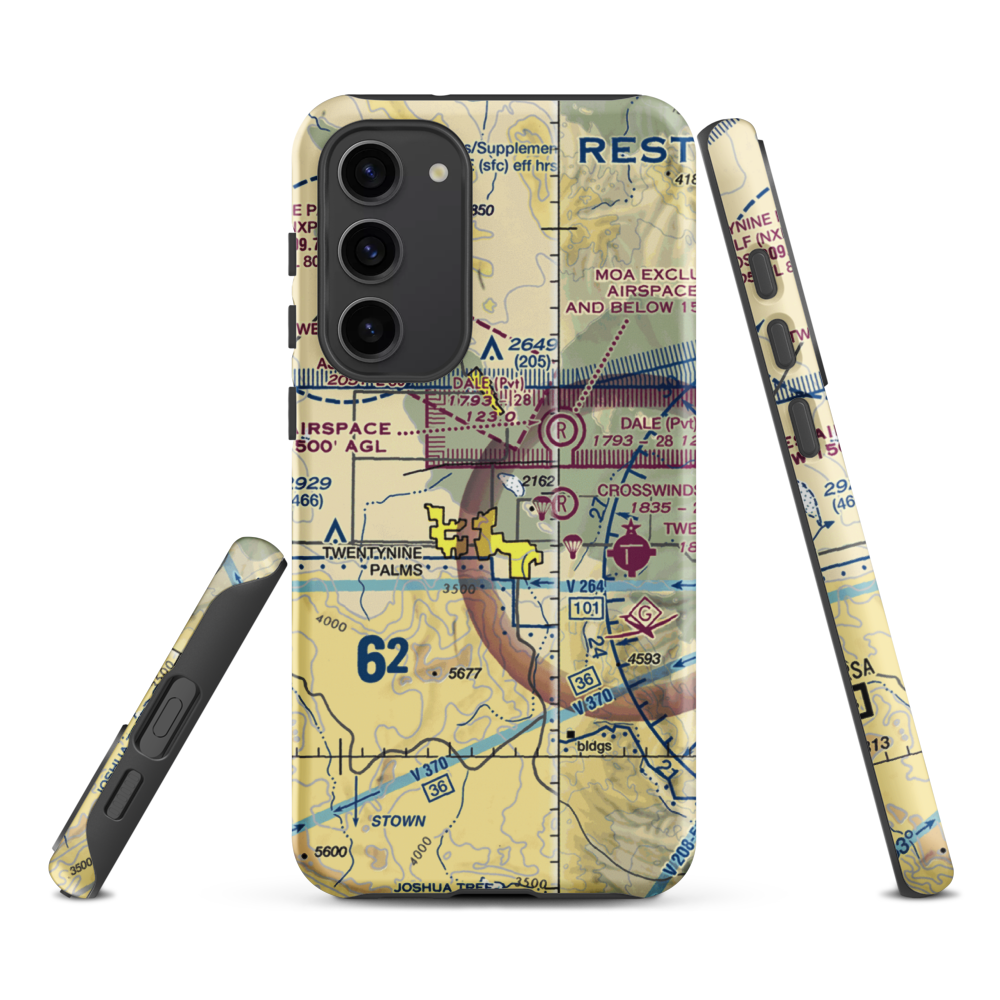 Cones Field (2CA2) VFR Sectional Samsung Phone Case Samsung Galaxy S23 Plus model shown