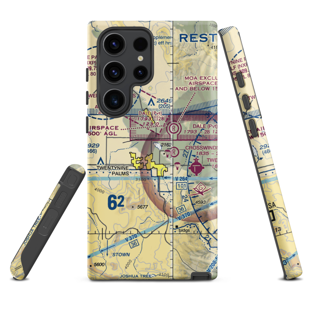 Cones Field (2CA2) VFR Sectional Samsung Phone Case Samsung Galaxy S23 Ultra model shown