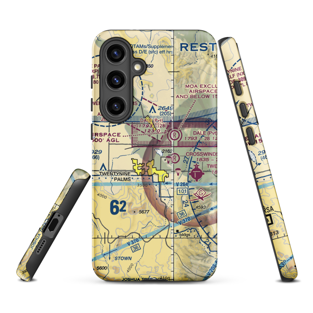 Cones Field (2CA2) VFR Sectional Samsung Phone Case Samsung Galaxy S24 Plus model shown