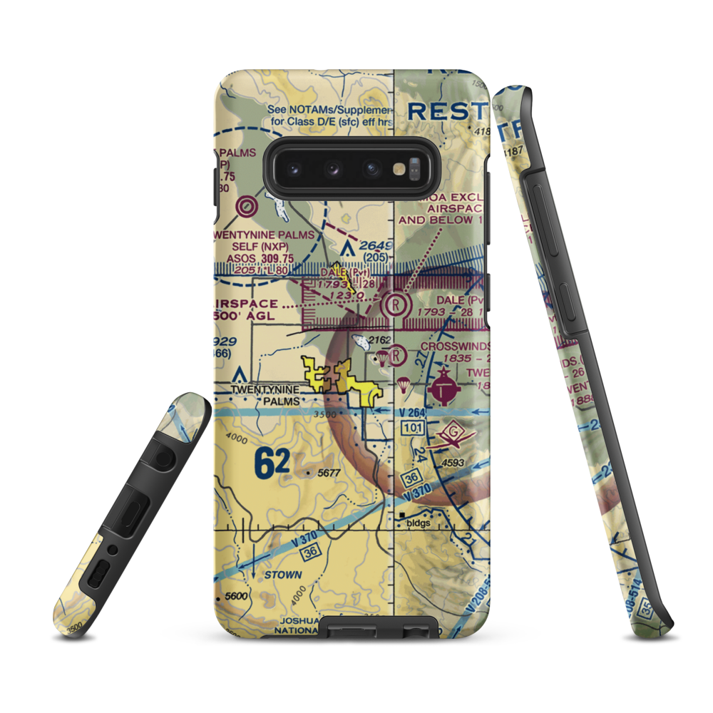Cones Field (2CA2) VFR Sectional Samsung Phone Case Samsung Galaxy S10 Plus model shown