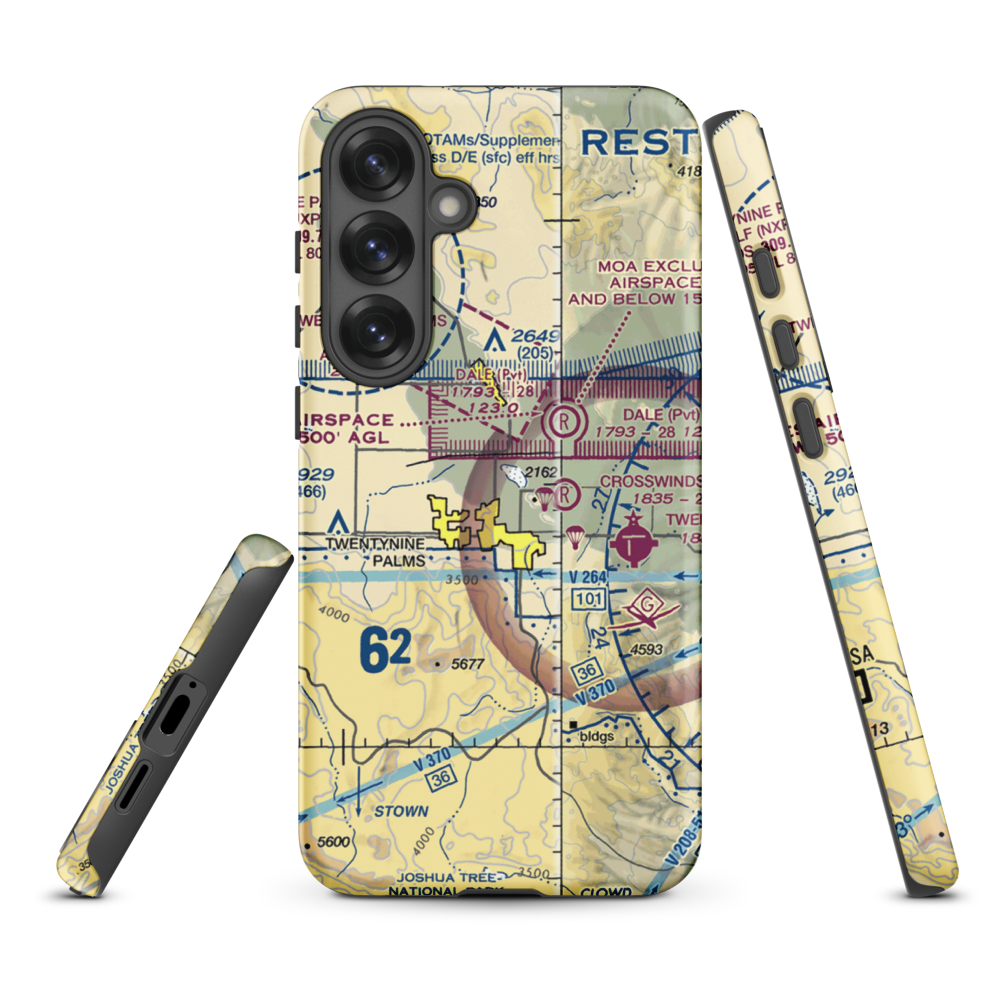 Cones Field (2CA2) VFR Sectional Samsung Phone Case Samsung Galaxy S25 Plus model shown