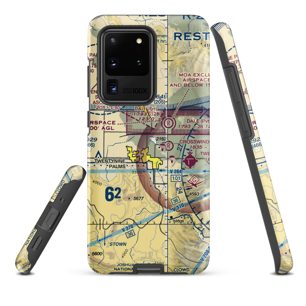 Cones Field (2CA2) VFR Sectional Samsung Phone Case Samsung Galaxy S20 Ultra model shown