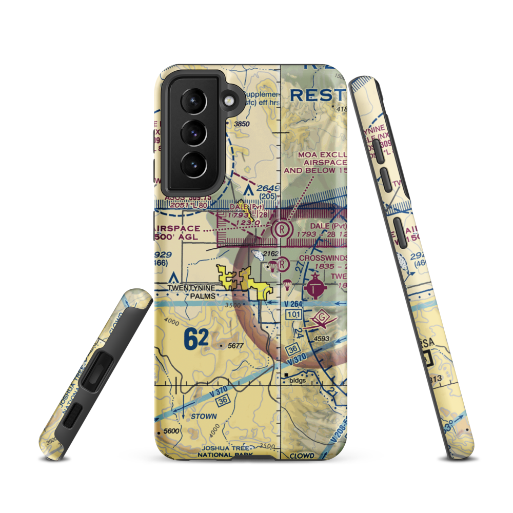 Cones Field (2CA2) VFR Sectional Samsung Phone Case Samsung Galaxy S21 model shown