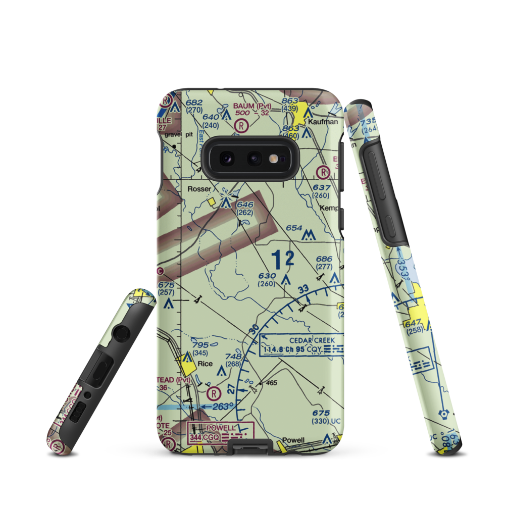 Connies Aviation Airport (XA42) VFR Sectional Samsung Phone Case Samsung Galaxy S10 Plus model shown
