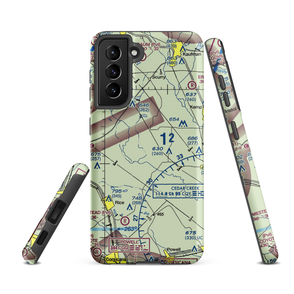 Connies Aviation Airport (XA42) VFR Sectional Samsung Phone Case Samsung Galaxy S21 Ultra model shown