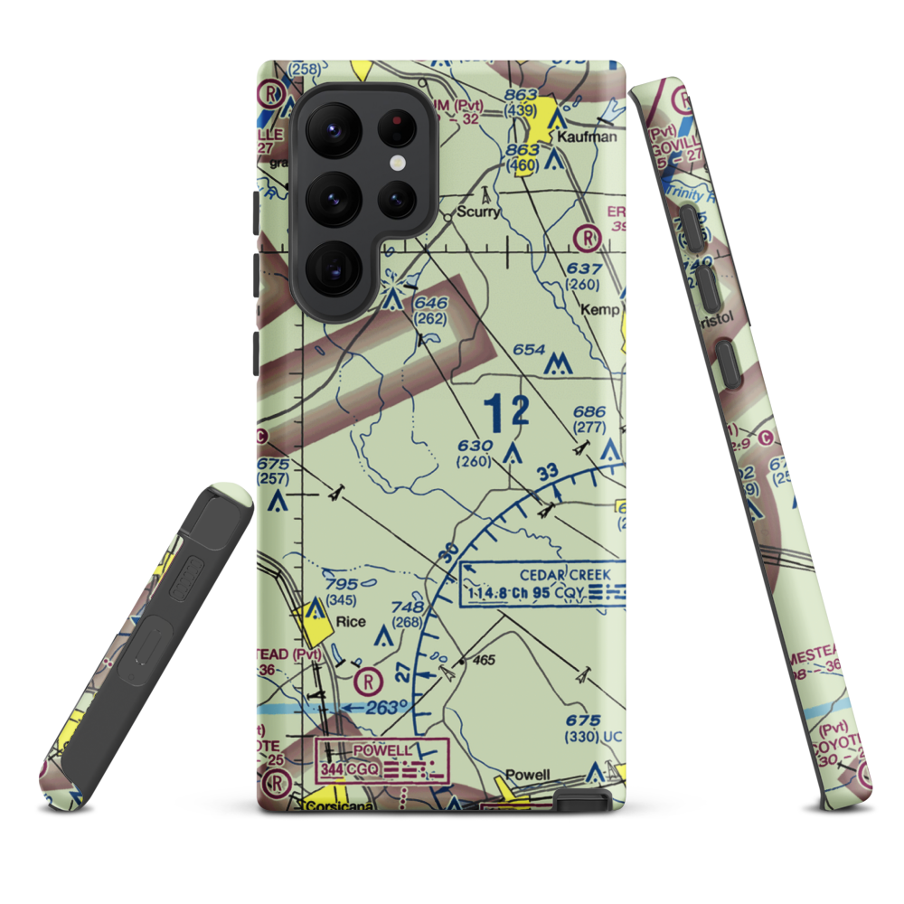 Connies Aviation Airport (XA42) VFR Sectional Samsung Phone Case Samsung Galaxy S22 Ultra model shown