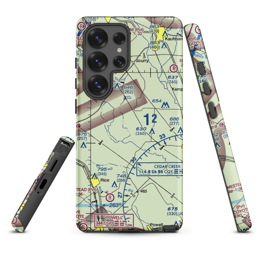 Connies Aviation Airport (XA42) VFR Sectional Samsung Phone Case Samsung Galaxy S25 Ultra model shown