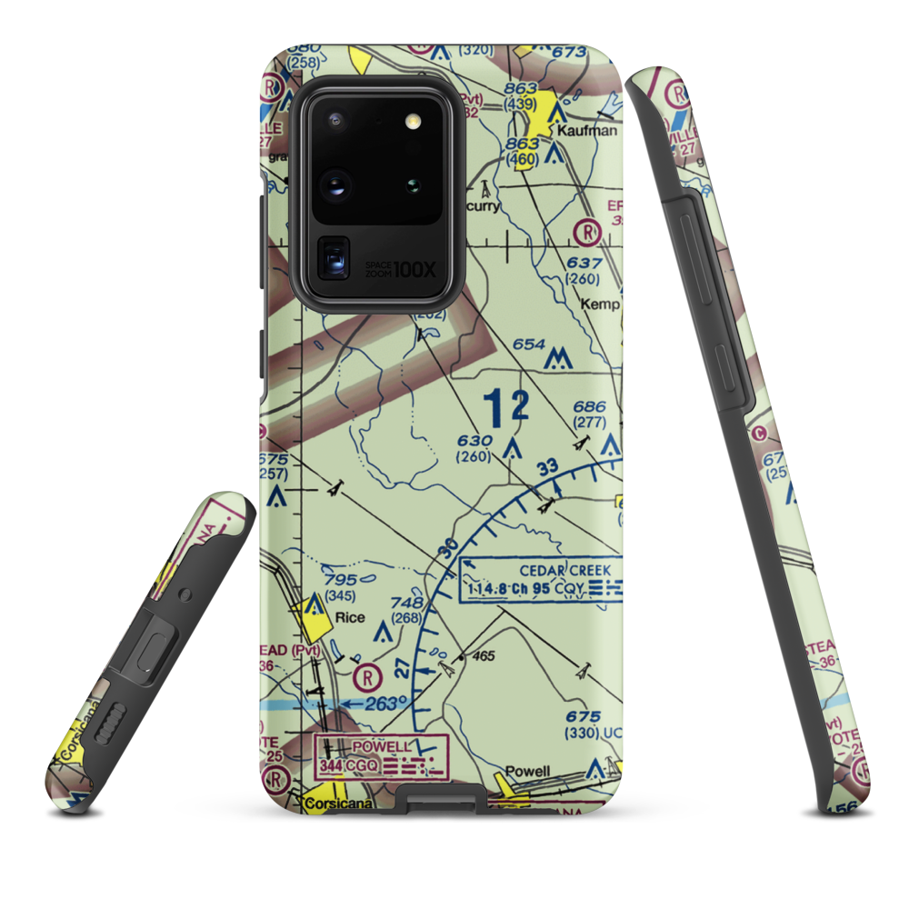 Connies Aviation Airport (XA42) VFR Sectional Samsung Phone Case Samsung Galaxy S20 Ultra model shown