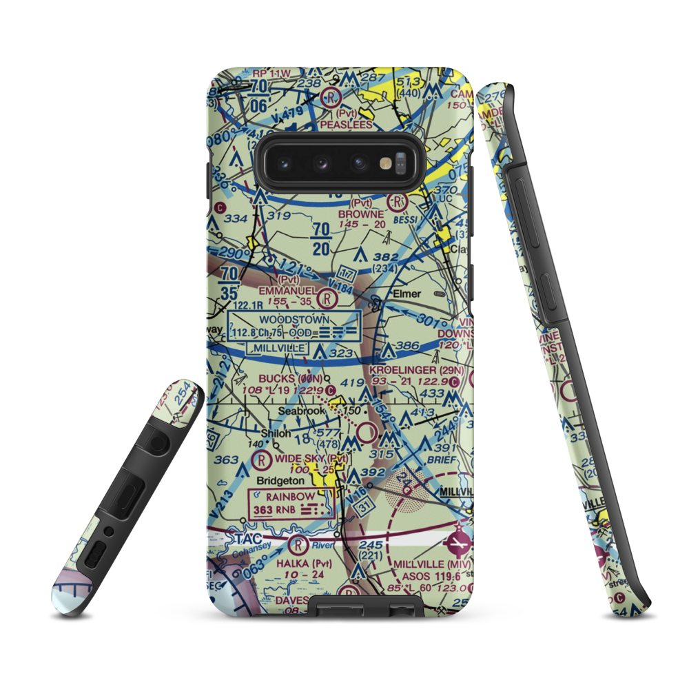 Coombs Airport (7NJ7) VFR Sectional Samsung Phone Case Samsung Galaxy S10e model shown