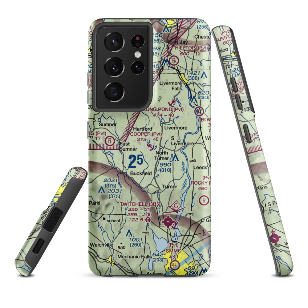 Cooper Seaplane Base (ME11) VFR Sectional Samsung Phone Case Samsung Galaxy S21 Ultra model shown