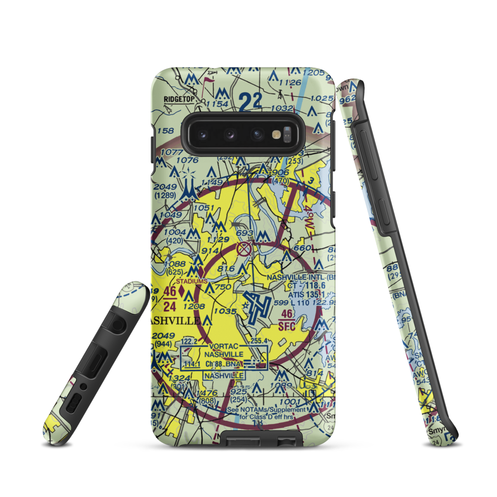 Cornelia Fort Airpark (M88) VFR Sectional Samsung Phone Case Samsung Galaxy S10 model shown