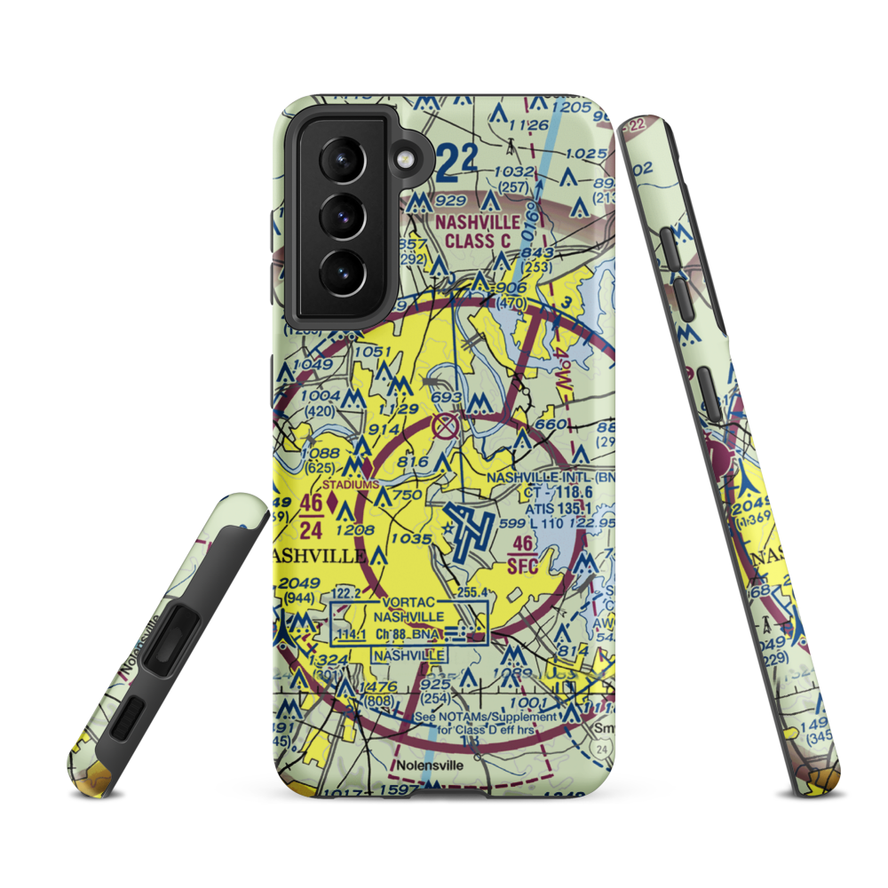 Cornelia Fort Airpark (M88) VFR Sectional Samsung Phone Case Samsung Galaxy S21 Ultra model shown