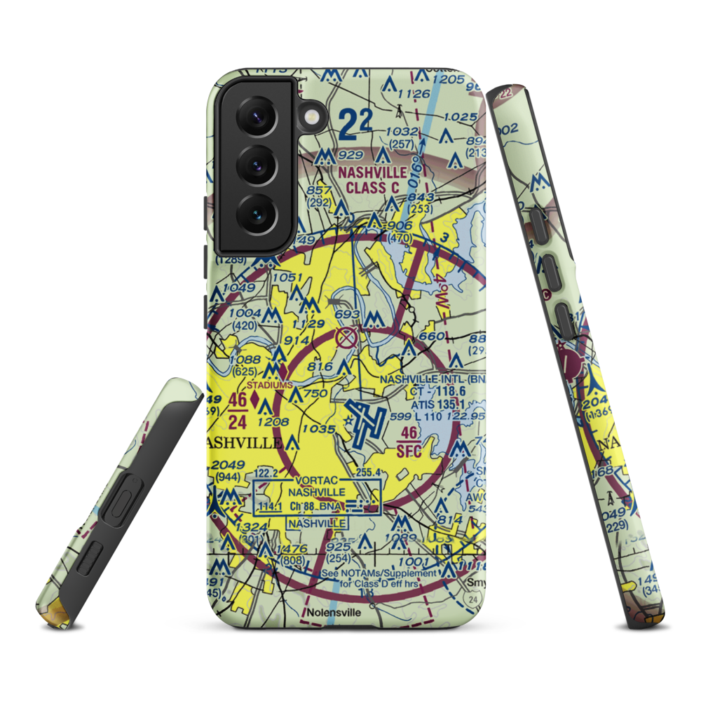 Cornelia Fort Airpark (M88) VFR Sectional Samsung Phone Case Samsung Galaxy S22 Plus model shown