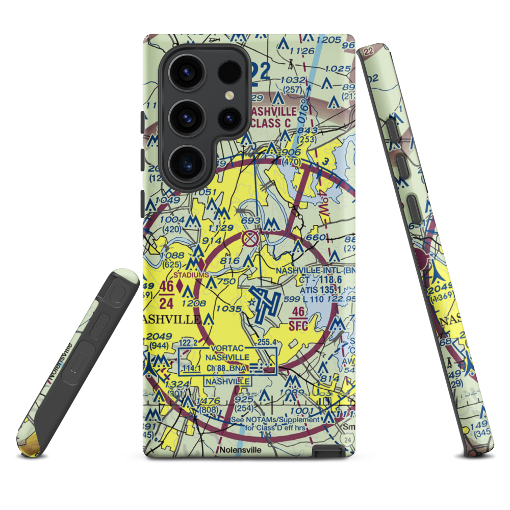 Cornelia Fort Airpark (M88) VFR Sectional Samsung Phone Case Samsung Galaxy S23 Ultra model shown