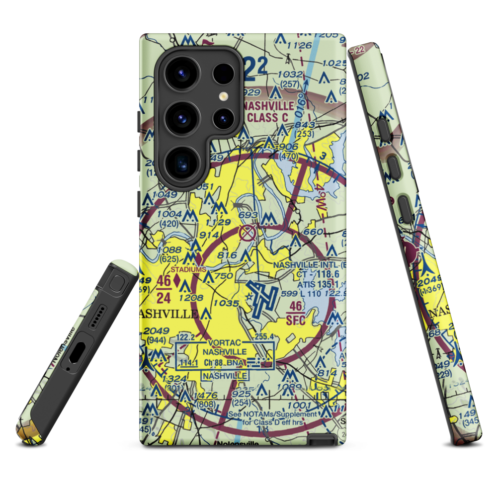 Cornelia Fort Airpark (M88) VFR Sectional Samsung Phone Case Samsung Galaxy S24 Ultra model shown