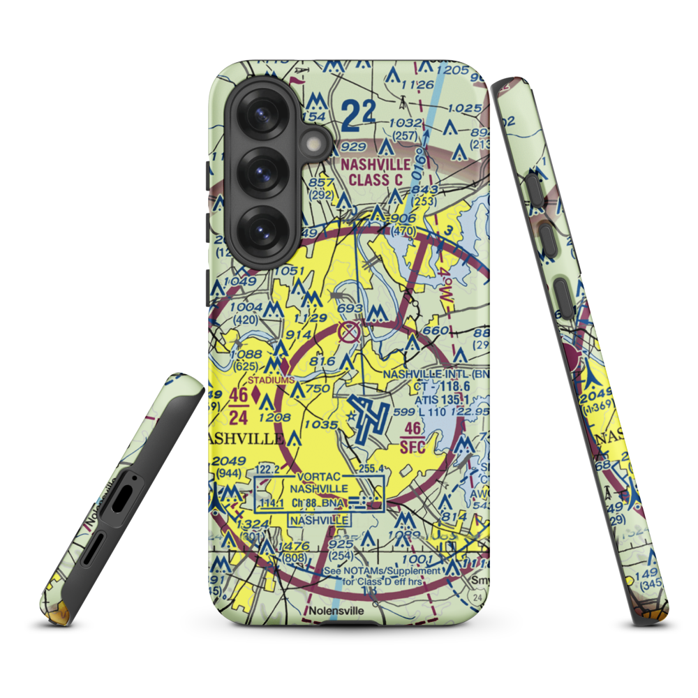 Cornelia Fort Airpark (M88) VFR Sectional Samsung Phone Case Samsung Galaxy S25 Plus model shown