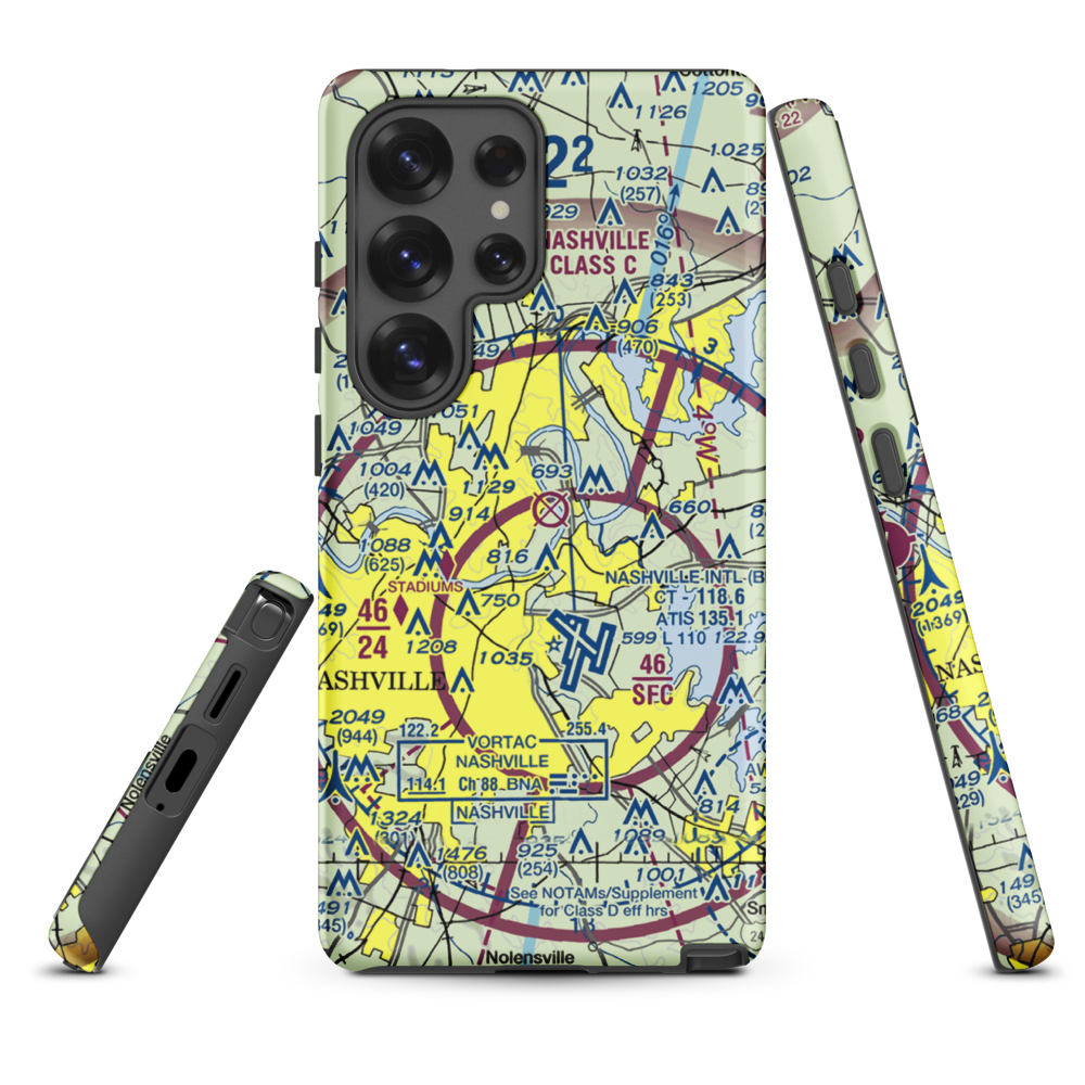 Cornelia Fort Airpark (M88) VFR Sectional Samsung Phone Case Samsung Galaxy S25 Ultra model shown