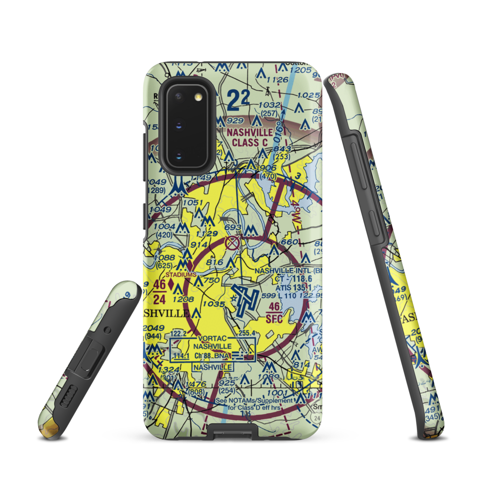 Cornelia Fort Airpark (M88) VFR Sectional Samsung Phone Case Samsung Galaxy S20 model shown