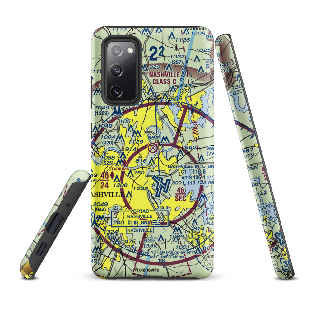 Cornelia Fort Airpark (M88) VFR Sectional Samsung Phone Case Samsung Galaxy S20 FE model shown