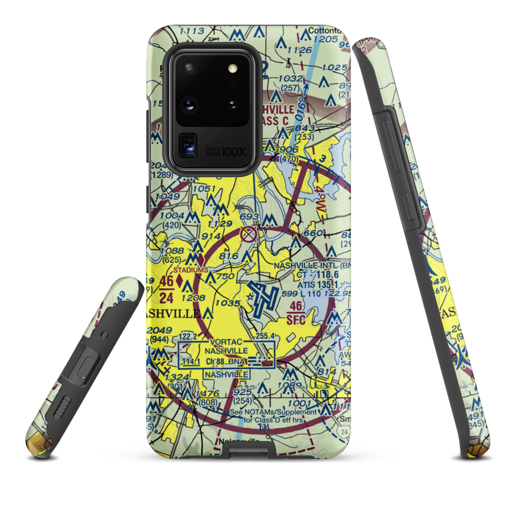 Cornelia Fort Airpark (M88) VFR Sectional Samsung Phone Case Samsung Galaxy S20 Ultra model shown