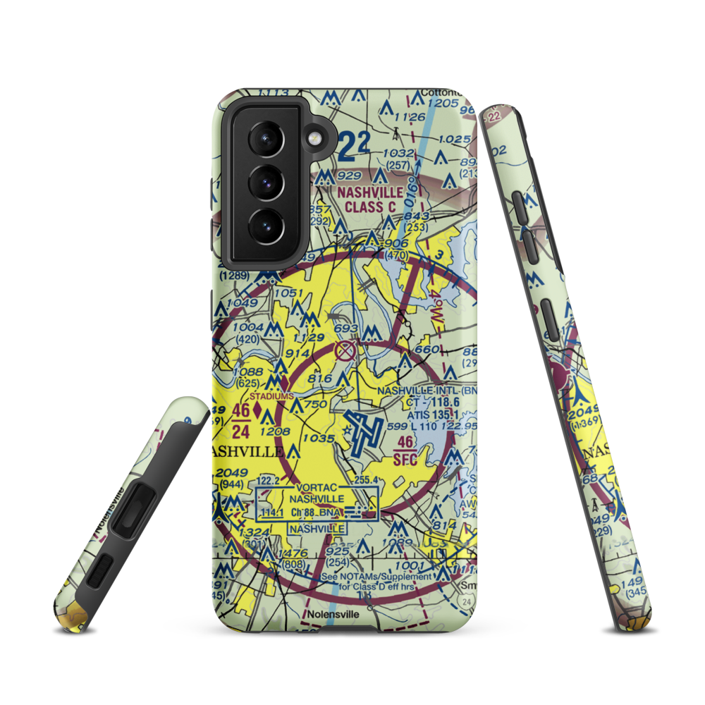 Cornelia Fort Airpark (M88) VFR Sectional Samsung Phone Case Samsung Galaxy S21 model shown