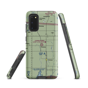 Corsica Municipal Airport (D65) VFR Sectional Samsung Phone Case