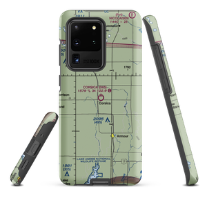 Corsica Municipal Airport (D65) VFR Sectional Samsung Phone Case