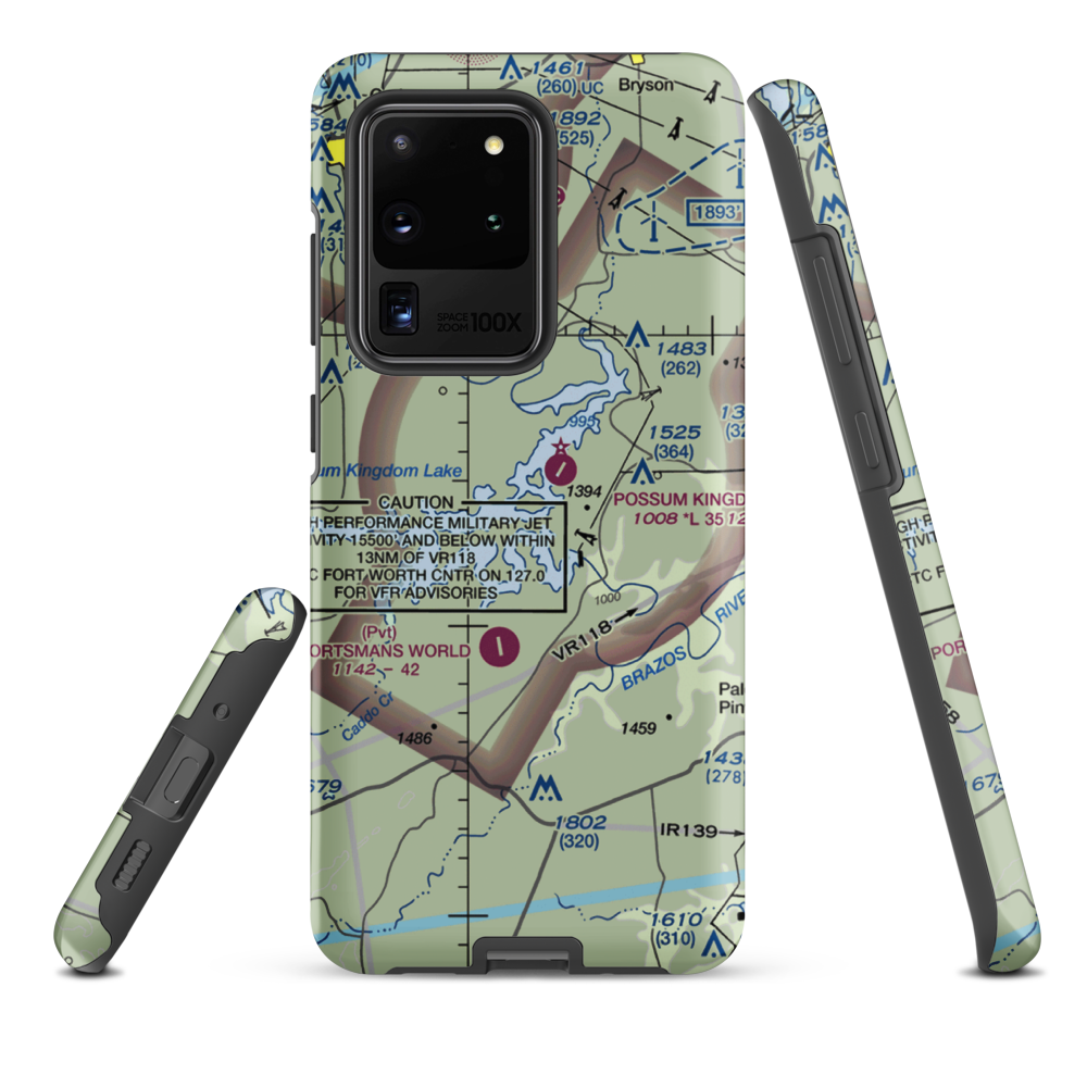 Costello Island, Inc Airport (4TA3) VFR Sectional Samsung Phone Case Samsung Galaxy S20 Ultra model shown