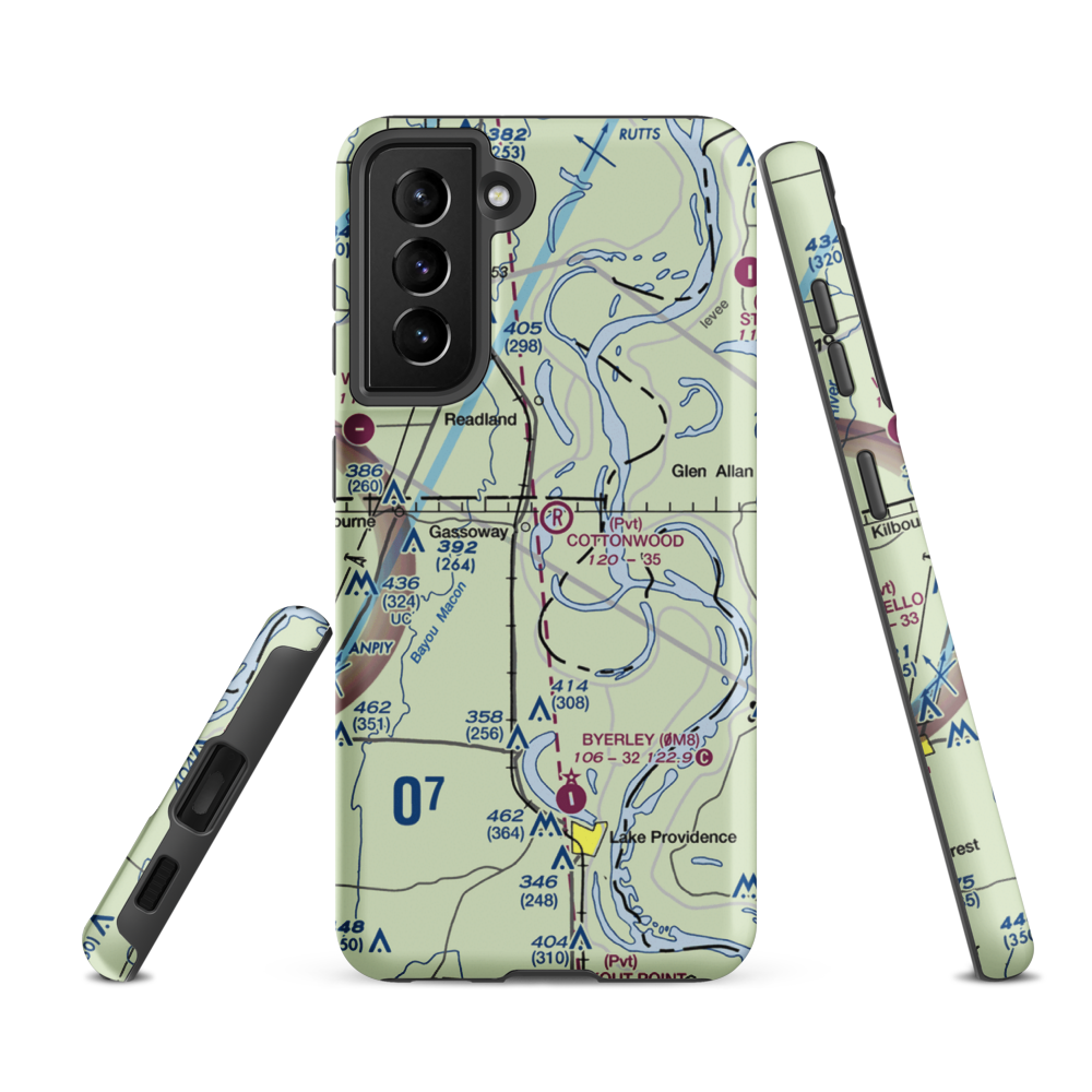 Cottonwood Airport (6LA1) VFR Sectional Samsung Phone Case Samsung Galaxy S21 FE model shown