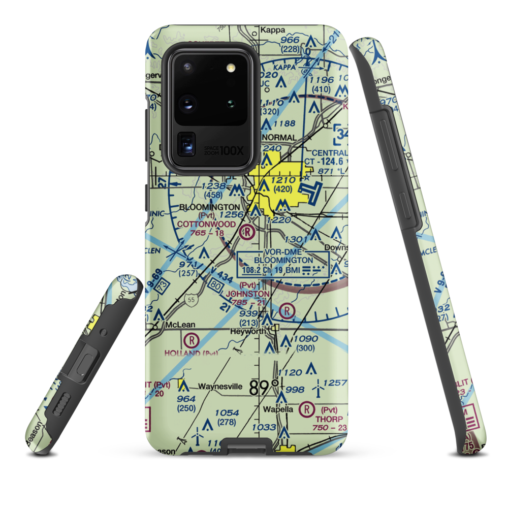 Cottonwood Airport (IL57) VFR Sectional Samsung Phone Case Samsung Galaxy S20 Ultra model shown