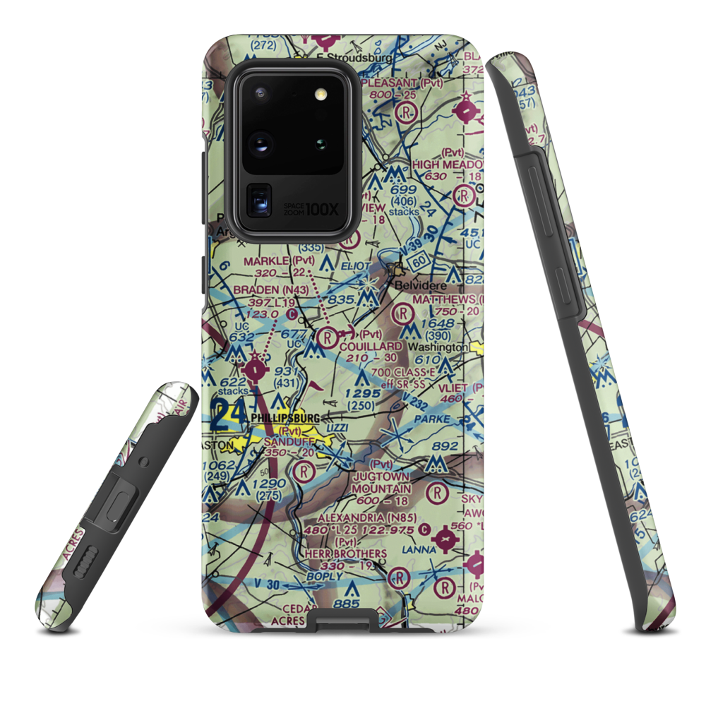 Couillard Seaplane Base (PA15) VFR Sectional Samsung Phone Case Samsung Galaxy S20 Ultra model shown