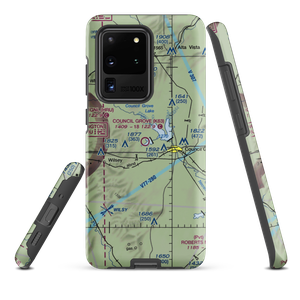 Council Grove Municipal Airport (K63) VFR Sectional Samsung Phone Case