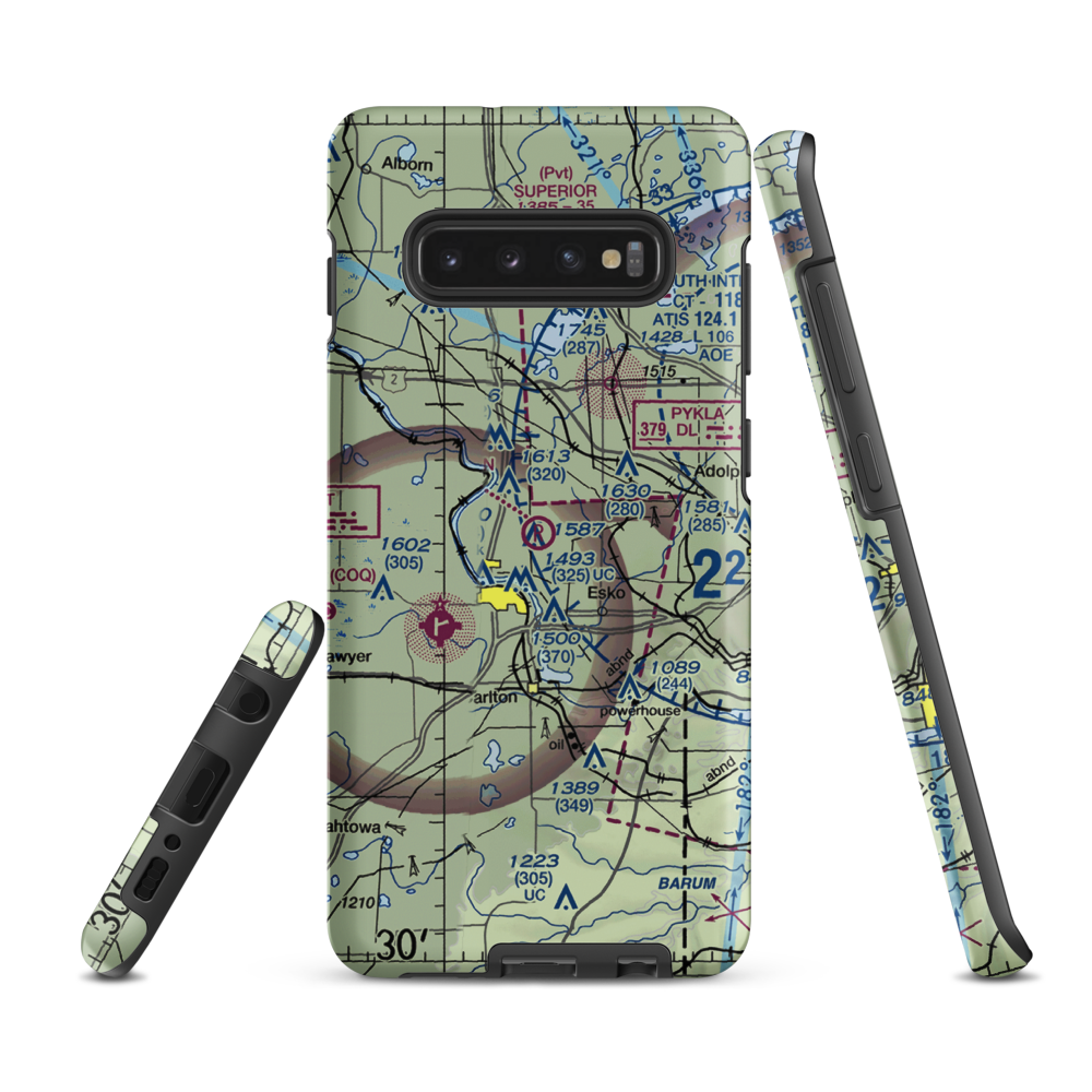 Country Haven Airport (MY94) VFR Sectional Samsung Phone Case Samsung Galaxy S10 Plus model shown