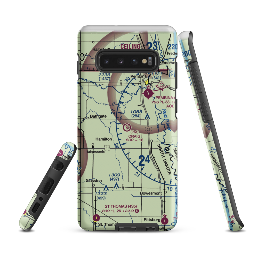 Craig Private Airport (5ND3) VFR Sectional Samsung Phone Case Samsung Galaxy S10 Plus model shown