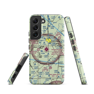 Crawfordsville Regional Airport (CFJ) VFR Sectional Samsung Phone Case