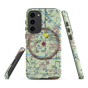 Crawfordsville Regional Airport (CFJ) VFR Sectional Samsung Phone Case