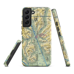 Crevice Creek Airport (1AK1) VFR Sectional Samsung Phone Case