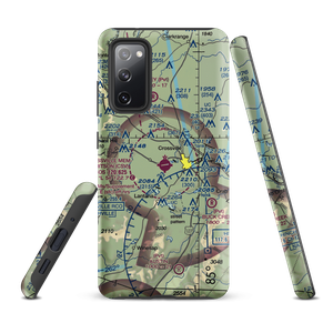 Crossville Memorial Whitson Field (CSV) VFR Sectional Samsung Phone Case