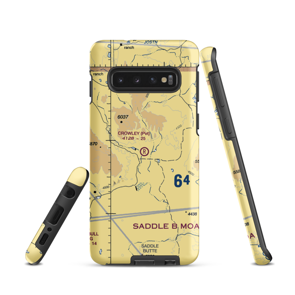 Crowley Ranch Airstrip (78OR) VFR Sectional Samsung Phone Case Samsung Galaxy S10 model shown