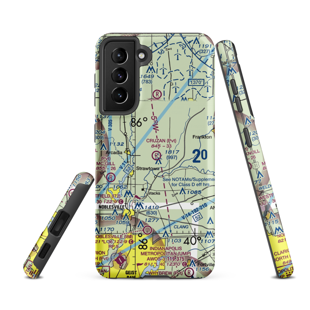Cruzan Field (9II4) VFR Sectional Samsung Phone Case Samsung Galaxy S21 FE model shown