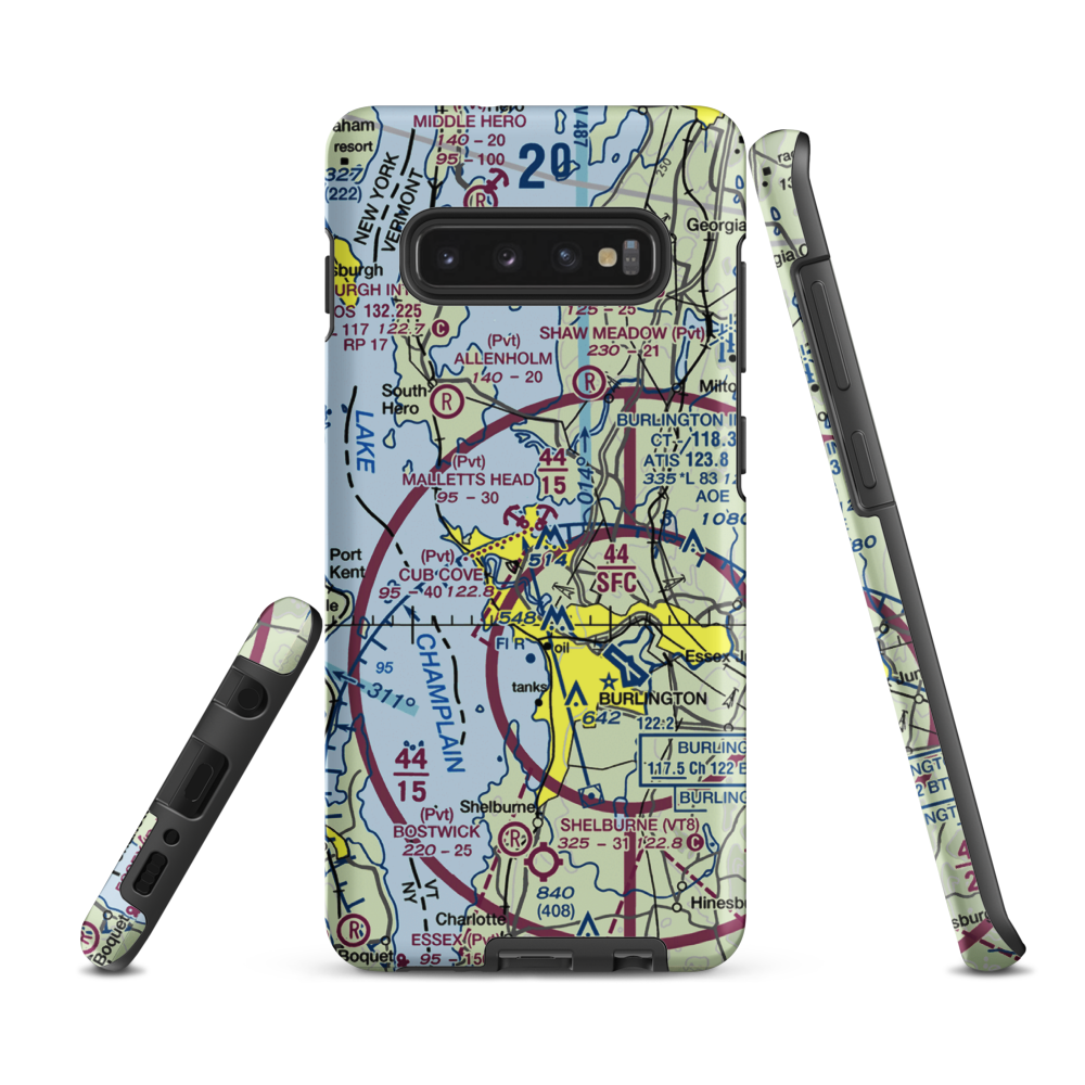 Cub Cove Seaplane Base (48VT) VFR Sectional Samsung Phone Case Samsung Galaxy S10 Plus model shown
