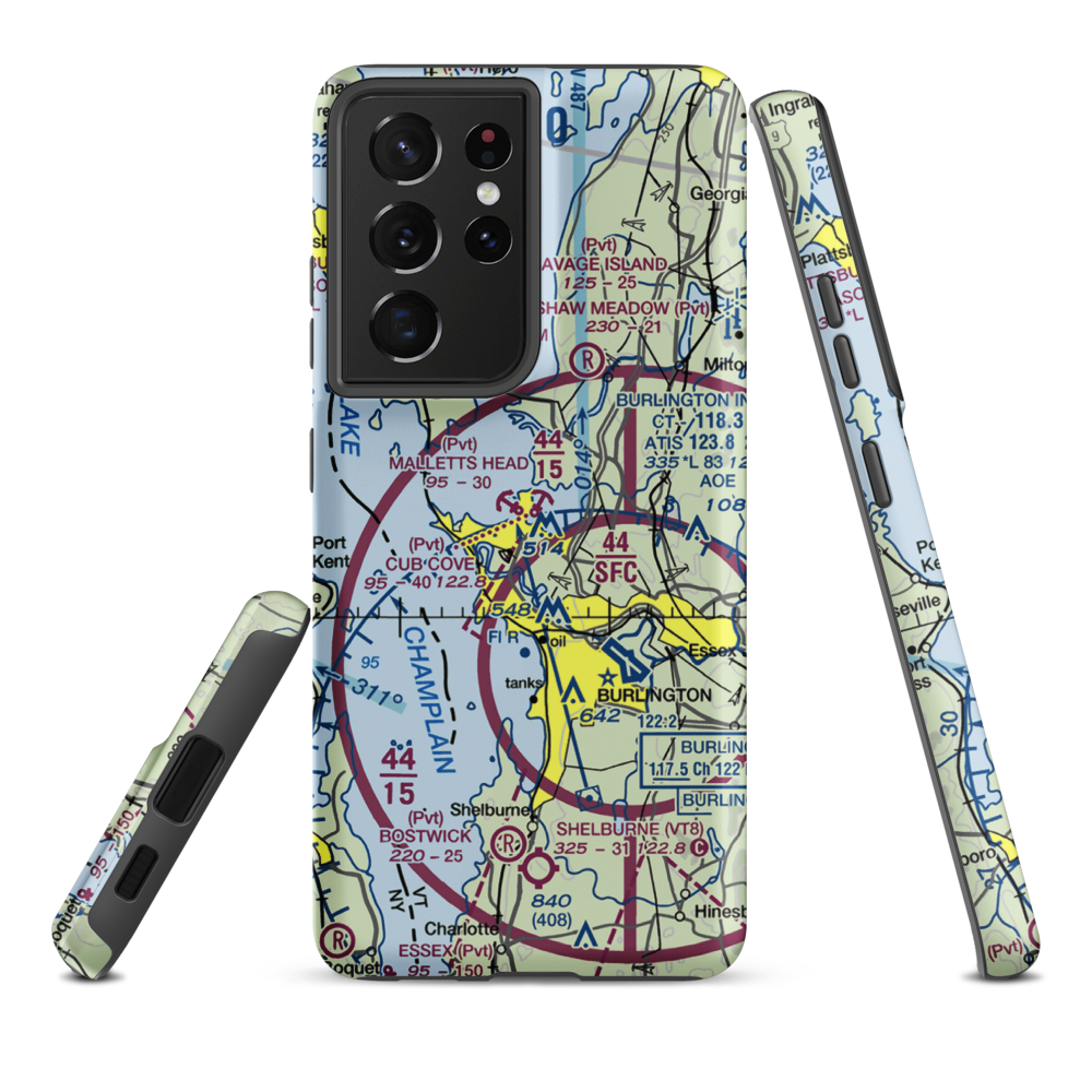 Cub Cove Seaplane Base (48VT) VFR Sectional Samsung Phone Case Samsung Galaxy S21 Ultra model shown