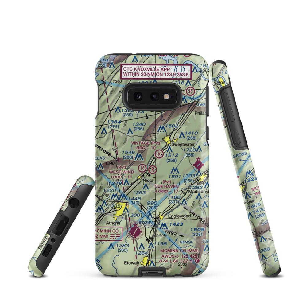 Cub Haven Airport (TN30) VFR Sectional Samsung Phone Case Samsung Galaxy S10e model shown