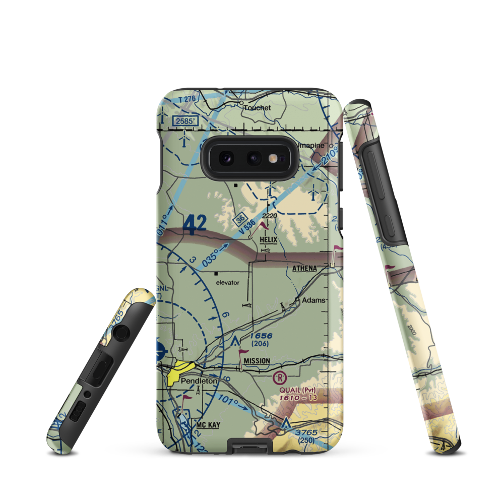 Curtis Airfield (OG08) VFR Sectional Samsung Phone Case Samsung Galaxy S10e model shown