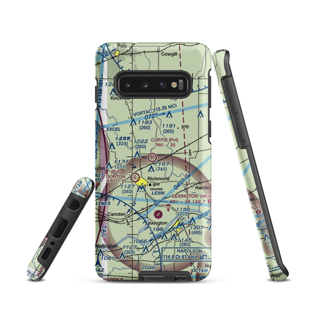 Curtis Field (8MO3) VFR Sectional Samsung Phone Case Samsung Galaxy S10 model shown