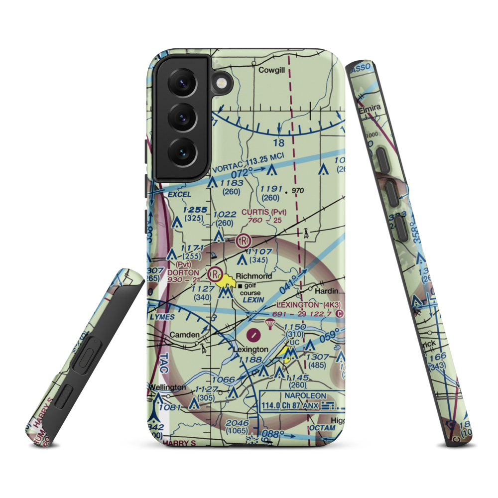 Curtis Field (8MO3) VFR Sectional Samsung Phone Case Samsung Galaxy S22 Plus model shown