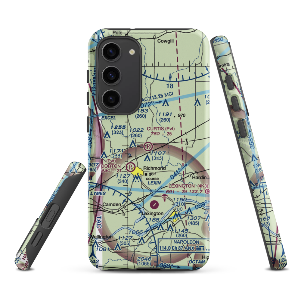 Curtis Field (8MO3) VFR Sectional Samsung Phone Case Samsung Galaxy S23 Plus model shown